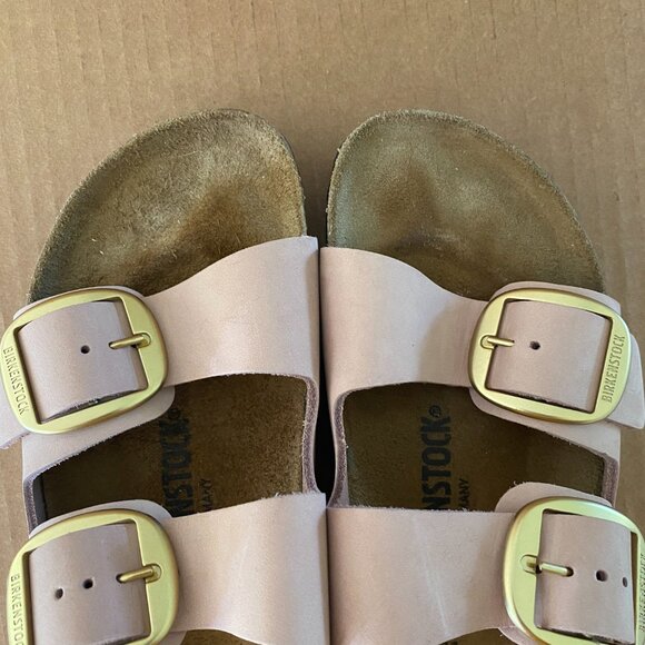 Birkenstock Arizona Big Buckle Nubuck Leather "Soft Pink" | EU 39, US 8-8.5 - Picture 5 of 7